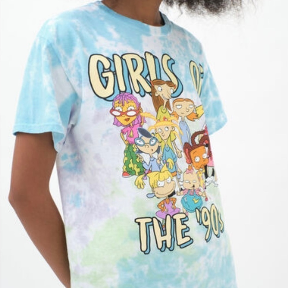 Aeropostale Nickelodeon Girls Of The '90s Tie-Dye Boyfriend Graphic Tee size M